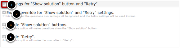 Step 4: Update Settings for the Show Solution and Retry Buttons (Optional)